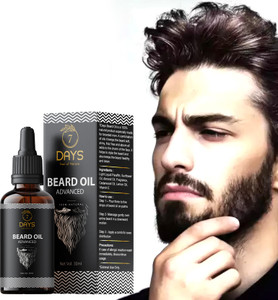 7 days natural beard growth for smooth shine black hair oil 60 ml