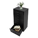 7 Drawer File Cabinet on Wheels Steel Mobile Filing Cabinet with Drawers