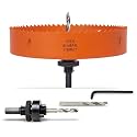 7 inch Hole Saw for Wood, Metal, Plastic &amp; Drywall, with Arbor