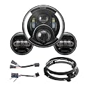 7 Inch LED Headlight Kit Fits for Harley Road King Electra Glide