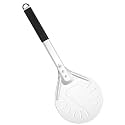 7 Inch Pizza Turning Peel, Round Aluminum G.a HOMEFAVOR Perforated Pizza Peel Turner with Metal Handle Pizza Paddle for Homemade Pizza Oven Accessories