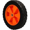 7 Inch Rubber Lawn Mower Replacement Wheel for Garden Carts