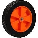 Lawn Mower Replacement Wheel 7 Inch Rubber PP 8mm Hole