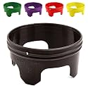 7 inch Solid Planting Grow Rings | 6 Pack Earth Brown | One-Piece Design for Deep Root Watering Veggies, Herbs &amp; Flowers | Mulch &amp; Soil Barrier | Deter Slugs and Cutworms | Heavy Duty | Made in USA