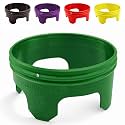 7 inch Solid Planting Grow Rings | 12 Pack Green | One-Piece Design for Deep Root Watering Veggies, Herbs & Flowers | Mulch & Soil Barrier | Deter Slugs and Cutworms | Heavy Duty | Made in USA