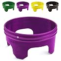 7 inch Solid Planting Grow Rings | 12 Pack Purple | One-Piece Design for Deep Root Watering Veggies, Herbs & Flowers | Mulch & Soil Barrier | Deter Slugs and Cutworms | Heavy Duty | Made in USA