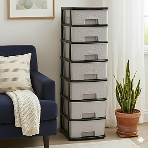 7 Layer Multipurpose Plastic Storage Cabinet Drawer