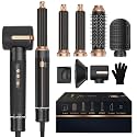 Hair Dryer Brush 7 in ONE, Powerful Blow Dryer Brush with Air Curler for Hair, Brush Blow Dryer with Diffuser, Ionic Hot Air Brush Fast Dry, Volumize, Curls, Straight, Hair Styling Tools 100-120V