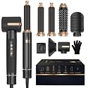 Hair Dryer Brush 7 in ONE, Brush Blow Dryer with Diffuser,Powerful Blow Dryer Brush with Air Curler for Hair,Ionic Hot Air Brush Fast Dry, Volumize, Curls, Straight, Hair Styling Tools 100-120V