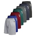 7 Pack Mens Athletic Shorts with Pockets - Gym Basketball Workout Quick Dry