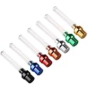 7 pcs Motorcycle Breather Hose Gas Fuel Tank Cap Vent, Fits Pit Dirt Bike Motorcycle Gas Cap Vent Hose Tube, Aluminum Universal Breathing Tube Fits All Off-Road Motorcycles ATVs