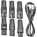 7 PCS Power Cord 5V Replacement Charger USB Adapter Suitable for Electric Hair Clippers, Beard Trimmers, Shavers, Beauty Instruments, Desk Lamps, Purifiers.