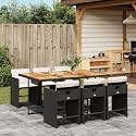 7 Piece Modern Garden Dining Set with
