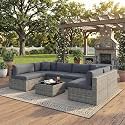 7 Piece Patio Furniture Set Outdoor Wicker