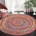 7 Round Hand Woven Jute Chindi Area