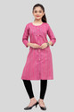 7 TIARA Girls Striped Straight Kurta