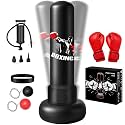 70" Punching Bag for Adults,Boxing Bag with Gloves and Pump