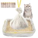 70 Count Litter Box Liners Jumbo 36" x 18" Tear Resistant Cat Litter Bags Liners 2.5MIL Thicken Drawstring Durable Cat Pan Liners Extra Large Kitty Litter Box Bag Disposable Pet litter Bags
