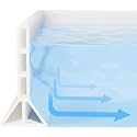 70-Inch Shower Splash Guard, 3.8-Inch Shower Threshold Water Dam