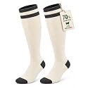 70% Unisex Merino Wool Compression Socks 15-20 mmHg Knee High Comfort