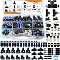 70Pcs 1/4" OD Push to Connect Fittings Kit,Quick Connect Pneumatic Fittings