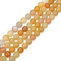 70pcs Adabele Natural Multi-Color Yellow Jade Gemstone 10mm Round Beads