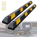 72" Rubber Parking Curb, Wheel Parking Stopper for Garage Parking Lot