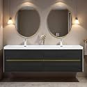 72" Floating Bathroom Vanity with Sink, Bathroom Cabinet, Espresso