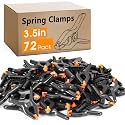 72 Pack 3.5 inch Plastic Spring Clamps, Backdrop Clips