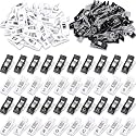 72 Pcs Classic Alpha Sewing Clips for Quilting, Black, White
