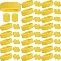 72 Pcs Neon Sweatband for Kids 24 Headband 48 80s Wristband