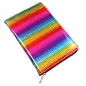 72 Slots Holographic Nail Plates Holder Case Stamping Templates Organizer Square &amp; Round Printing Molds Collection Manicure Tool Accessorie (Rainbow)