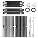 720-0864M Replacement Parts for Nexgrill 2 Burner 720-0864M 720-0864, Grill Grates, Heat Plate Shields, Burner Tube and Igniters Kit for Nexgrill 720-0864M 2-Burner Gas Grill Replacement Parts