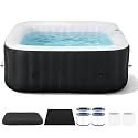 73" Inflatable Hot Tub 4-6 Person with 130 Soothing Air Jetst