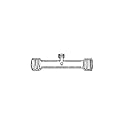 7488-35-24-2 Air Sampling Manifold, 50 Ace-Thred End, Two #7 Ace-Thred Ports, 24" Length