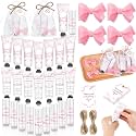 75 Pcs/25 Sets Pink Bow Baby Shower Favors for Guests