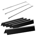 7536 7508 Flavorizer Bars 22.5" and Grill Burner Replacement for Weber Genesis Silver Gold B C Grill Parts, Spirit 300 320 330 700 S310 E310 Grill Parts, Burner Tube Set for Grills Weber 900