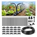 75FT High-Flow Irrigation System for Garden, 12mm Main Tubing, 40 Nozzles