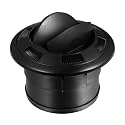 75mm Air Vent Outlet for RV Bus and Marine For HVAC, Adjustable Duct Hose with Rotatable Closeable Air Outlet, ABS Air Vent Pipe for Bus Climate Control(Φ100/75 without grille)