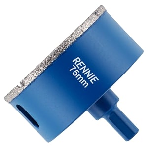75mm diamond hole saw drill bit with tri shank for porcelain tiles ceramic slate stone granite marble glass diamond core holesawhole cutter
