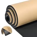 1/2" T x 16" W x 78" L Neoprene Foam Rubber Sheet with Adhesive