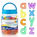 78 Pcs Translucent Lowercase Letters - Light Table Toys