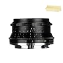 7artisans 35mm F1.2 Large Aperture Prime APS-C Manual Focus Lens Compatible for Compact Mirrorless Cameras Canon Camera M1 M2 M3 M5 M6 M10 EOS-M Mount Black