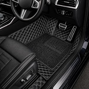 7d car floor mat for audi a3 2016-2026  black silver