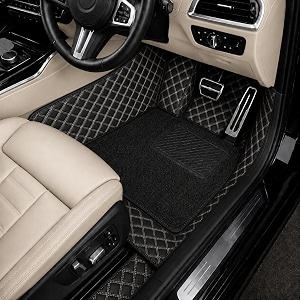 7d car floor mat for bmw x5 2018  black beige