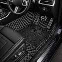 7D Car Floor Mat for Hyundai Accent 2007-2013 | Black Silver
