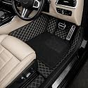 7D Car Floor Mat for Jeep Compass 2017-2026 | Black Beige
