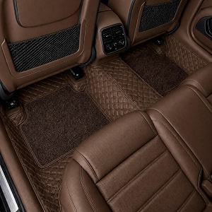 7d car floor mat for land rover discover sport hse td6 17-26  coffee