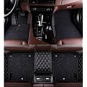 7D Car Mat Full Set for Tata Nexon || Luxury Leather with Grass Mat Complete Set || 100% Waterproof and Washable Car Floor Mat || Color : (Black Beige)