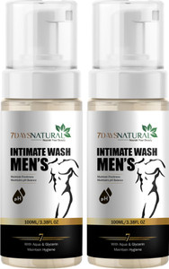 7days natural natural intimate wash for men  with aloe vera  tea tree oil intimate wash 200 ml
